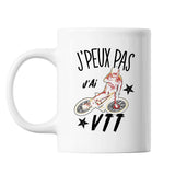 Mug Vtt j'peux pas Blanc - Planetee