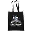 Sac Tote Bag Cyclisme Légende tu deviendras Noir - Planetee