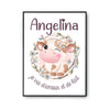 Affiche Angelina Amour et Biberon de Lait Vache - Planetee