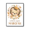 Affiche Marceau bébé Lion Roi - Planetee