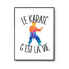 Affiche Karaté c'est la vie Karatéka - Planetee