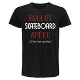 T-shirt homme Skateboard C'est ma Routine - Planetee