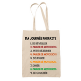 Tote Bag Motocross Journée Parfaite - Planetee