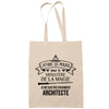Sac Tote Bag Architecte avec les Moldus beige - Planetee