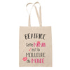 Tote Bag Béatrice Meilleure Maman - Planetee