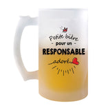 Chope de bière Petite Pinte d'un Responsable adoré - Planetee