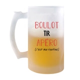 Chope de Bière Tir C'est ma Routine - Planetee