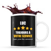Mug Luc à votre service pour des conneries - Planetee