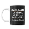 Mug prénom Marie-Laure cadeau départ retraite - Planetee