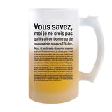 Chope de bière Femme Sous-Officier Bonne ou mauvaise - Planetee