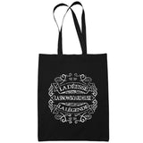 Sac Tote Bag Snowboardeuse La Déesse La Légende Noir - Planetee