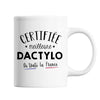 Mug Femme Dactylo Meilleure de France | Tasse Blanc métier - Planetee