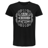 T-shirt Homme Naissance Légende 2008 - Planetee