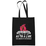 Sac Tote Bag Tir À L'Arc Légende tu deviendras Noir - Planetee