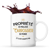 Mug blanc Propriété du Meilleur Carrossier - Planetee