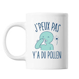 Mug Pollen j'peux pas Blanc - Planetee