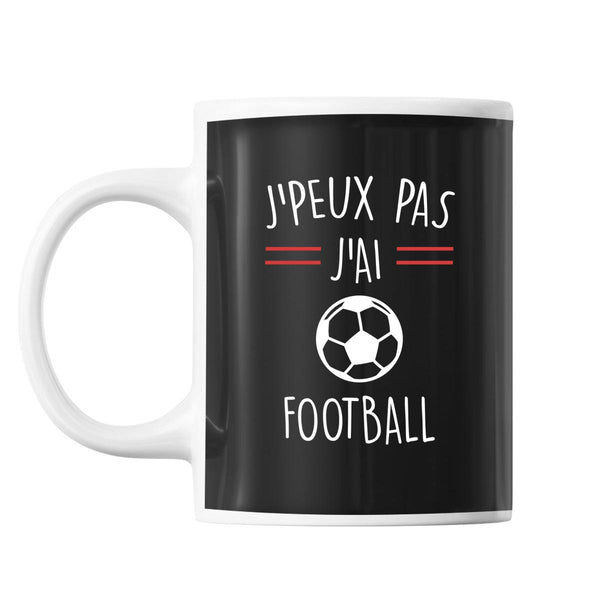 Mug football j'peux pas Noir - Planetee