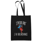 Sac Tote Bag Breakdance Je peux pas Noir - Planetee