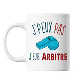 Mug Arbitre j'peux pas Blanc - Planetee