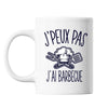 Mug Barbecue toque cuisinier j'peux pas Blanc - Planetee