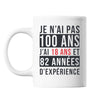 Mug 100 Ans Expérience Blanc - Planetee