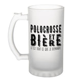 Chope de bière Polocrosse et bière - Planetee