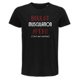 T-shirt homme Musculation C'est ma Routine - Planetee