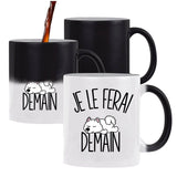 Mug Magique Samoyède Je le ferai demain - Planetee