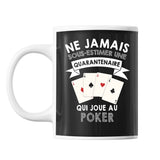 Mug femme poker quarantenaire - Planetee