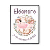 Affiche Eleonore Amour et Biberon de Lait Vache - Planetee