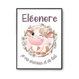 Affiche Eleonore Amour et Biberon de Lait Vache - Planetee