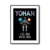 Affiche Prénom Yohan Univers - Planetee