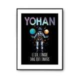 Affiche Prénom Yohan Univers - Planetee