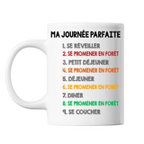 Mug blanc Se Promener en Forêt Journée Parfaite - Planetee