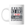 Mug 93 Ans Expérience Blanc - Planetee