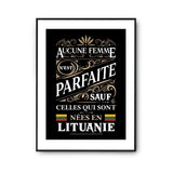 Affiche Lettones Femme Parfaite - Planetee