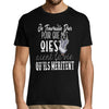 T-shirt Homme Oies | Je travaille dur - Planetee