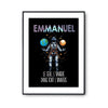 Affiche Prénom Emmanuel Univers - Planetee