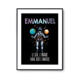 Affiche Prénom Emmanuel Univers - Planetee