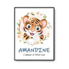 Affiche Amandine Amour Pur Tigre - Planetee