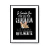 Affiche Chihuahua Je travaille dur - Planetee