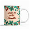 Tasse Noël Violette Beige - Planetee