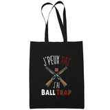 Sac Tote Bag Ball Trap Je peux pas Noir - Planetee