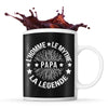 Mug noir Mythe Légende Papa - Planetee
