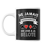Mug femme Belote quinquagénaire - Planetee