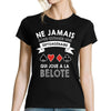 T-shirt femme Belote septuagénaire - Planetee