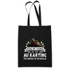 Sac Tote Bag Karting Légende tu deviendras Noir - Planetee
