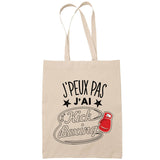 Sac Tote Bag J'peux pas Kick boxing beige - Planetee