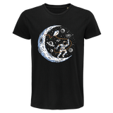 T-shirt homme Astronaute Lune Cerf Volant - Planetee