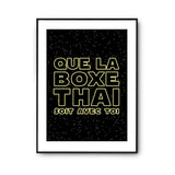 Affiche boxe thai soit avec toi - Planetee